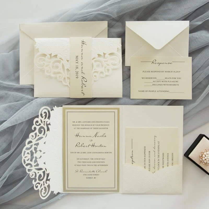 Embossed Invitation Cards supplier