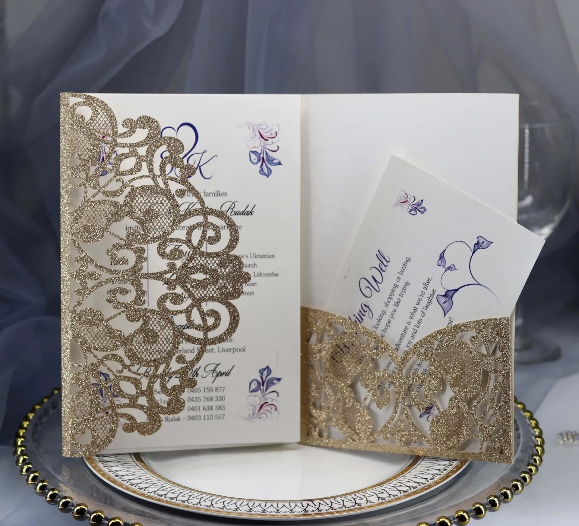 Embossed Invitation Cards wholesale